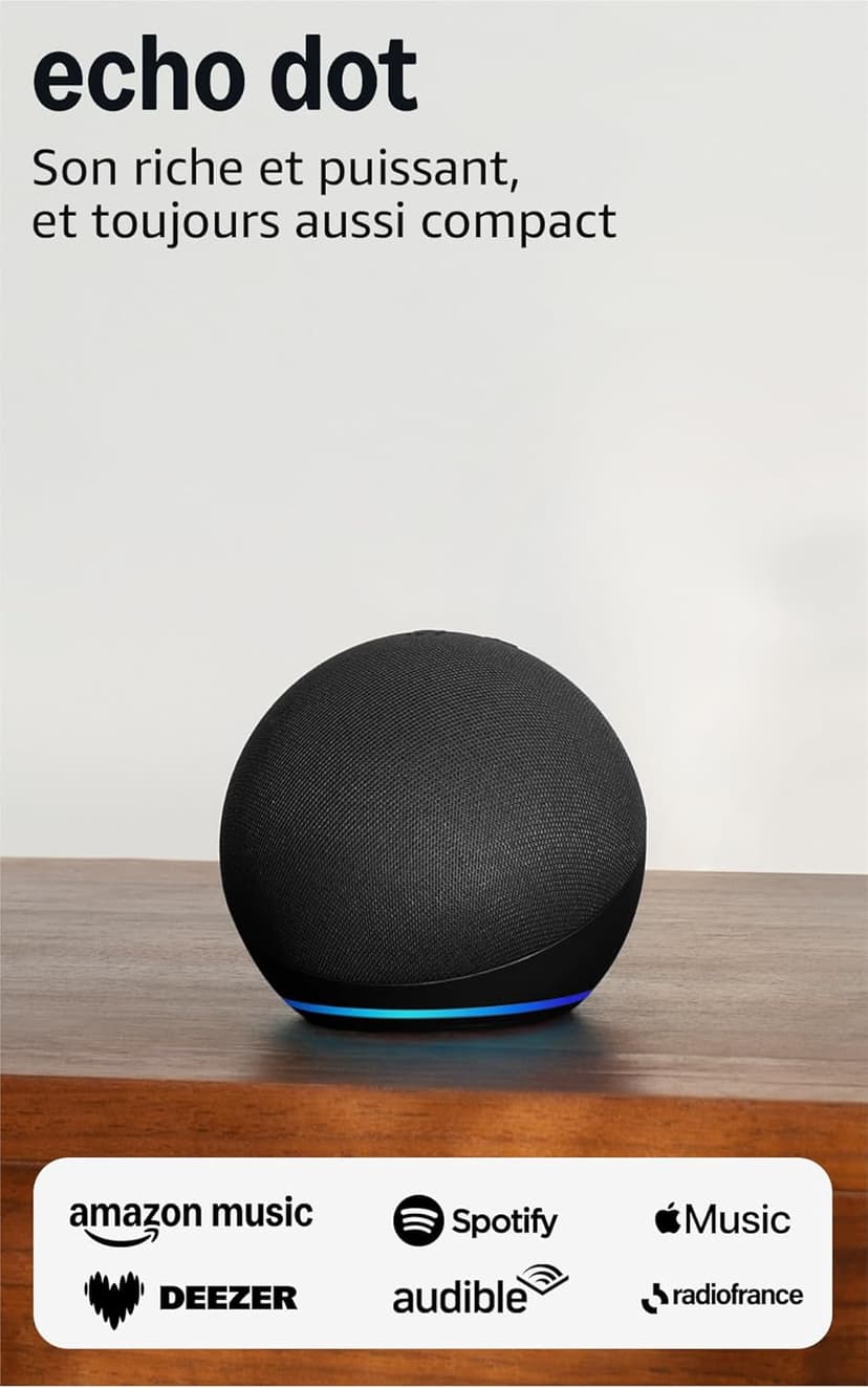 Echo Dot 5e gén : le meilleur assistant connecté pas cher à 16€