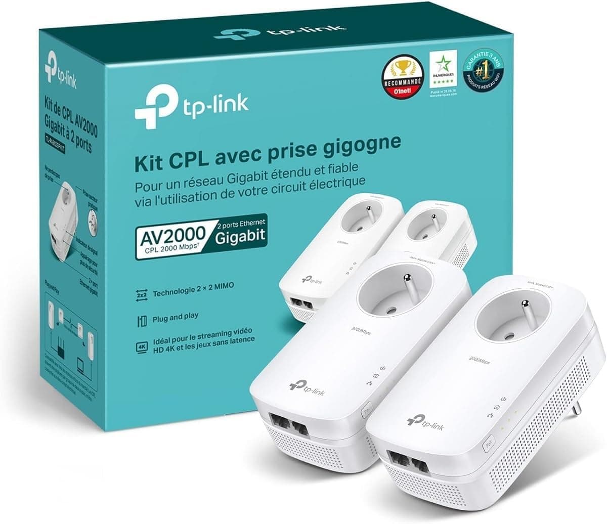 TP-Link TL-PA9025P : La CPL Haut Débit pour Internet Partout