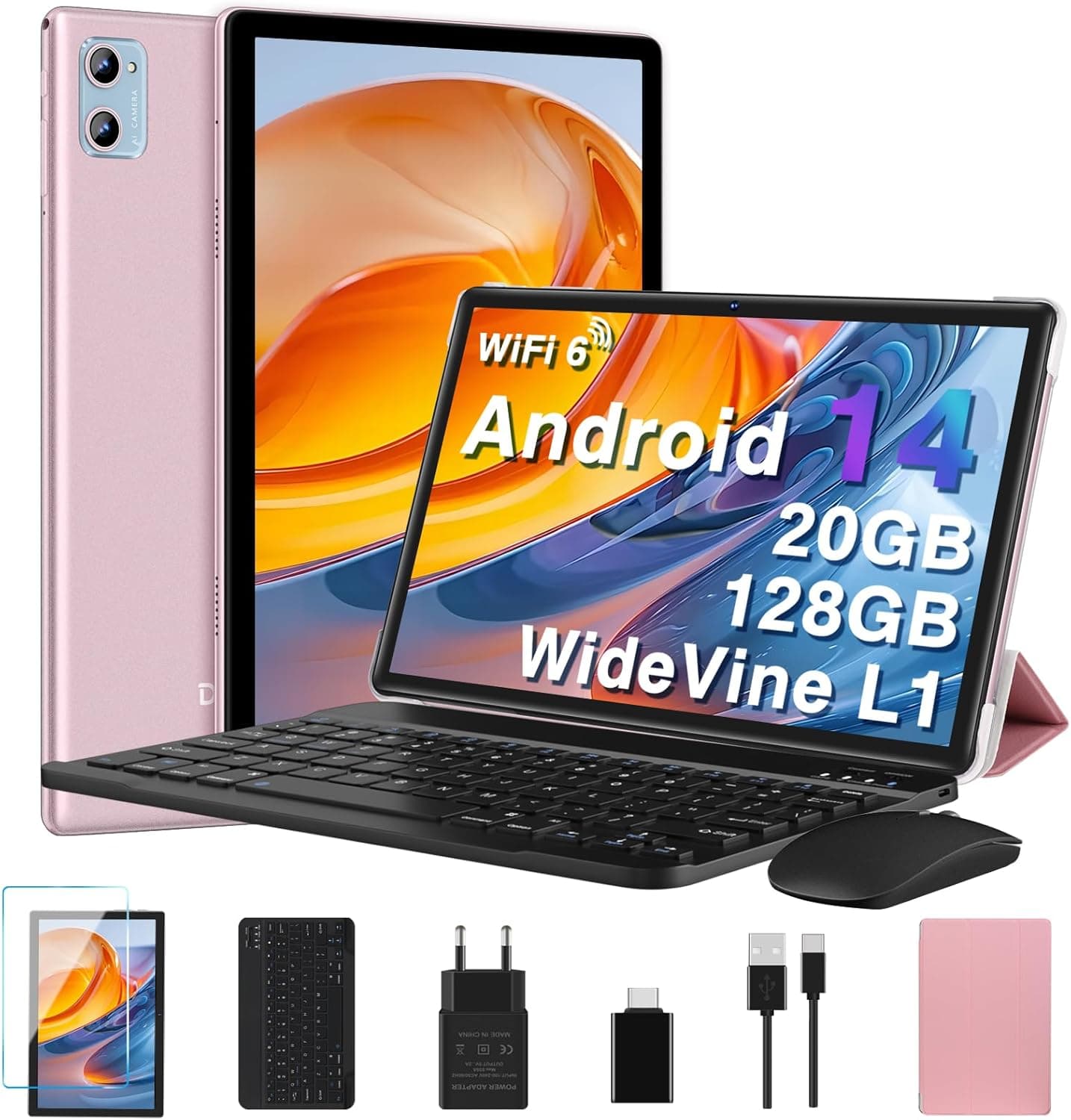 Tablette 10 pouces Android 2 en 1 avec clavier : test du modèle 85€