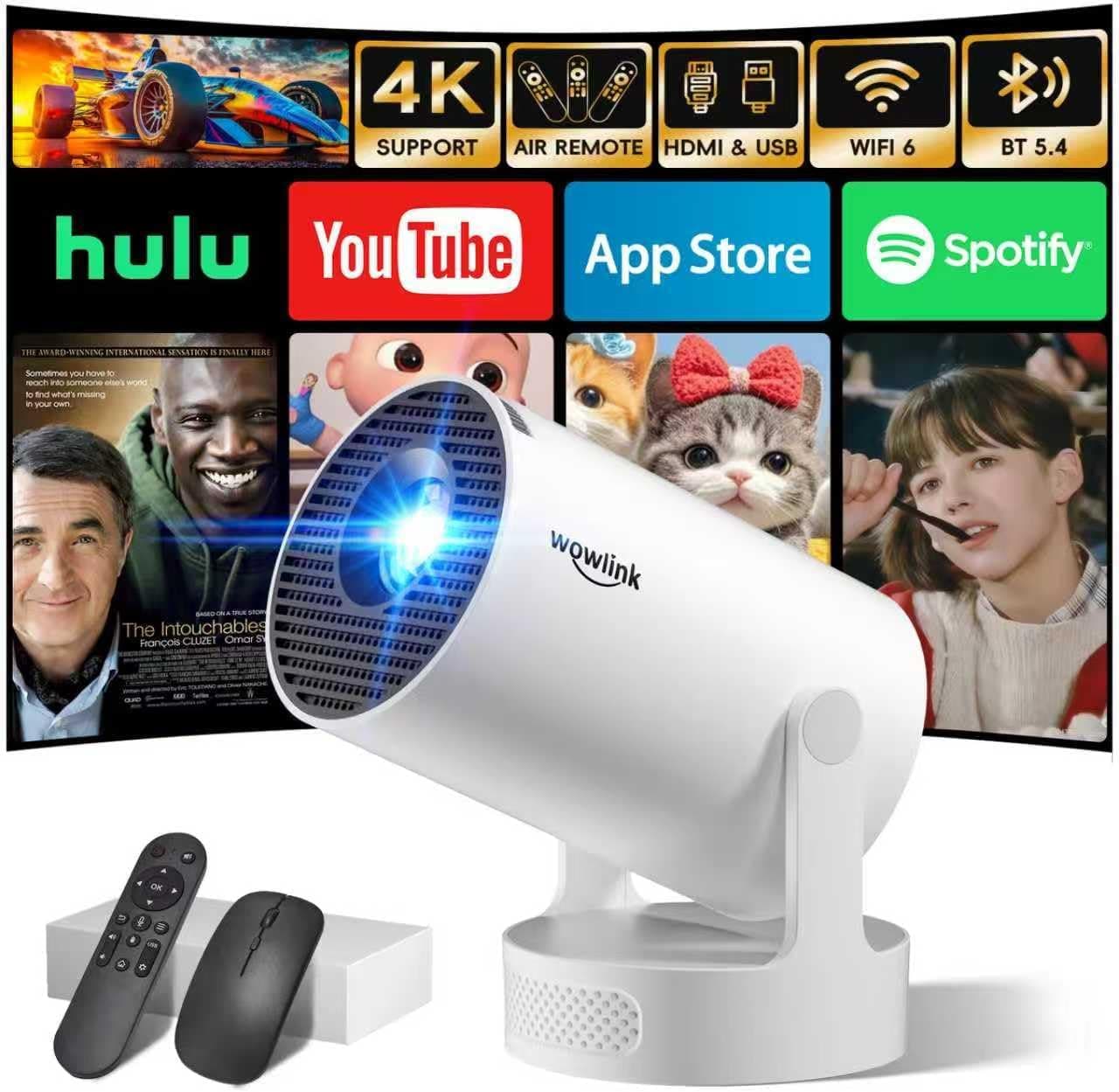 Vidéoprojecteur WiFi 6 Mini 4K à 65€ : Test et Avis Complet